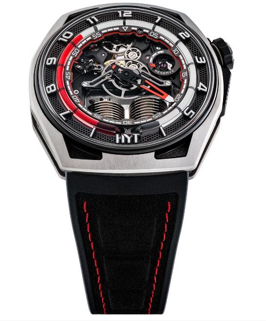 HYT Hastroid Silver Red replica watch H03061-A